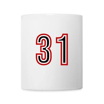 31 Number Years Jersey - Mug - white - Front