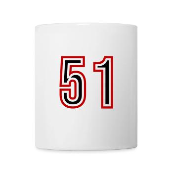 51 Number Years Jersey - Mug - white - Front