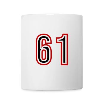 61 Number Years Jersey - Mug - white - Front