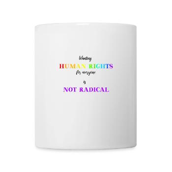 Human Rights for everyone Geschenkidee lgbtq - Tasse - Weiß - Vorne
