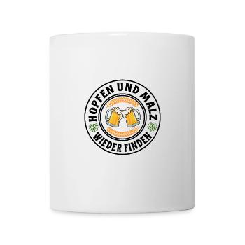 Finding hops and malt again beer lovers saying - Mug - white - Front