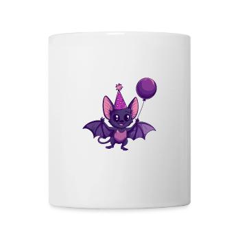 Fledermaus Geburtstag Comic - Tasse - Weiß - Vorne