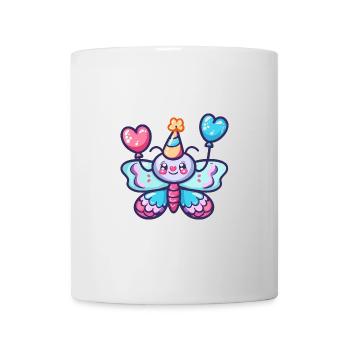 Papillon Anniversaire BD - Mug blanc - blanc - Devant