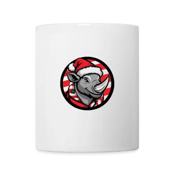 Rhinocéros Noël Noël - Mug blanc - blanc - Devant