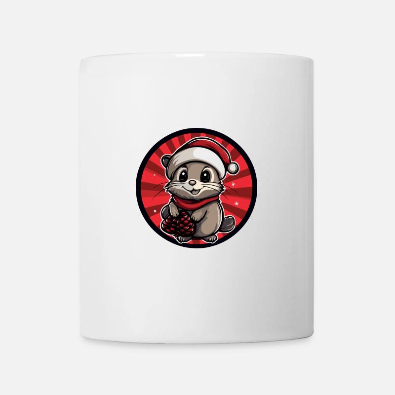 Maus Weihnachten Christmas - Tasse - Weiß