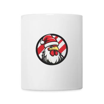 Hahn Weihnachten Christmas - Tasse - Weiß - Vorne