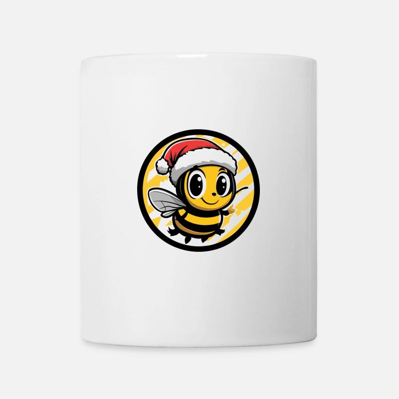 Biene Weihnachten Christmas - Tasse - Weiß