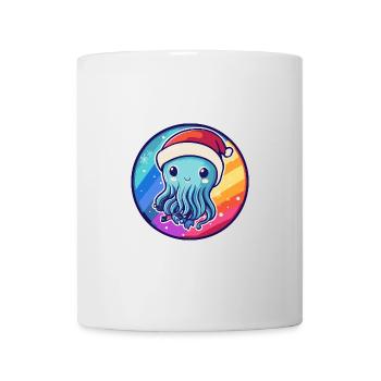 Méduse Noël Noël - Mug blanc - blanc - Devant