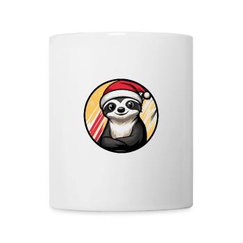 Faultier Weihnachten Christmas - Tasse - Weiß - Vorne