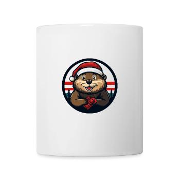 Beaver Christmas Christmas - Mug - white - Front