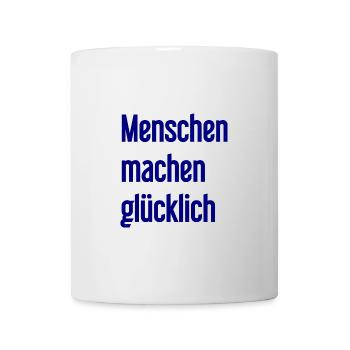 People make you happy – Positive statement - Mug - white - Front