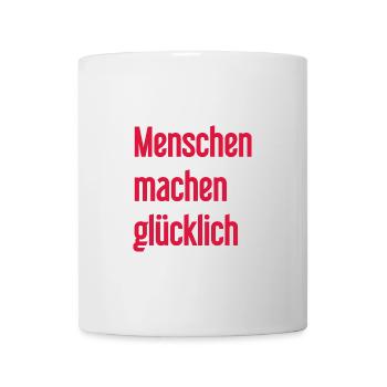 People make you happy – Positive statement - Mug - white - Front