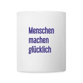 People make you happy – Positive statement - Mug - white - Front