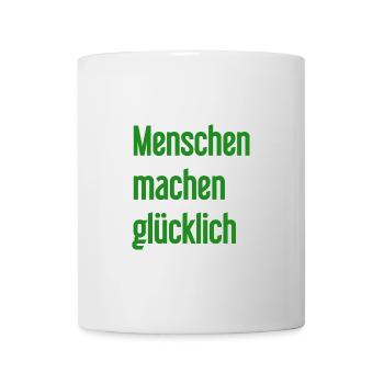 People make you happy – Positive statement - Mug - white - Front