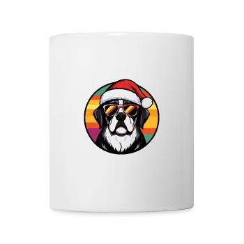 Saint Bernard Hund Weihnachten Cool - Tasse - Weiß - Vorne