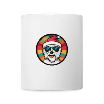 West Highland Terrier Hund Weihnachten Cool - Tasse - Weiß - Vorne