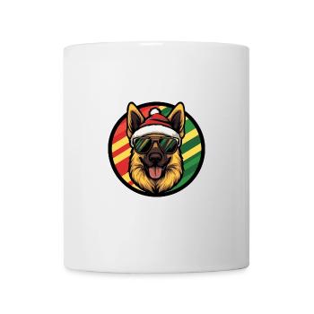 Berger Allemand Chien Noël Cool - Mug blanc - blanc - Devant