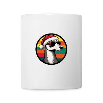 Whippet Chien Noël Cool - Mug blanc - blanc - Devant