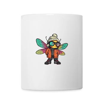 Bande dessinée d’hiver libellule - Mug blanc - blanc - Devant