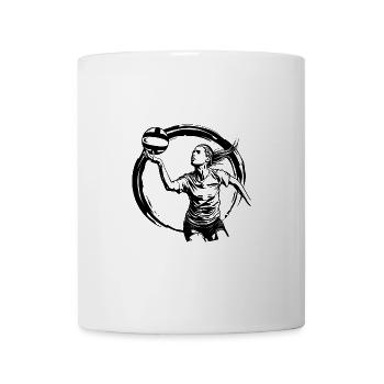 Volleyball Player Silhouette - Mug - white - Front