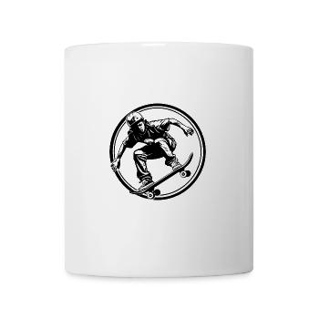 Skateboard Silhouette Sport - Mug - white - Front