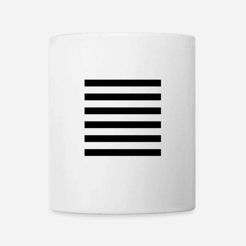 1 Qian: das Schöpferische (Hexagramm) - Tasse - Weiß