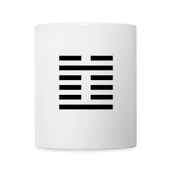 3 Zhun - la difficulté initiale (hexagramme) - Mug blanc - blanc - Devant