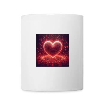 Amour du cœur - Mug blanc - blanc - Devant