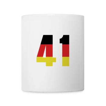 Maillot 41 Numéro Allemagne - Mug blanc - blanc - Devant