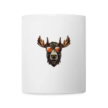 Fête Moose Cool Head - Mug blanc - blanc - Devant