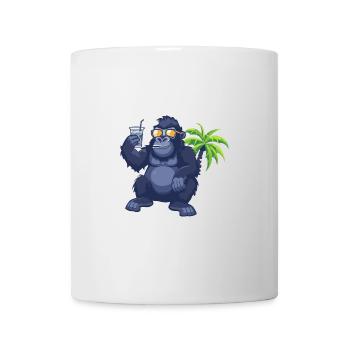 Gorilla Summer Beach Comic - Mug - white - Front