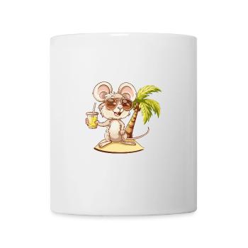 Mouse Summer Beach Comic - Mug - white - Front