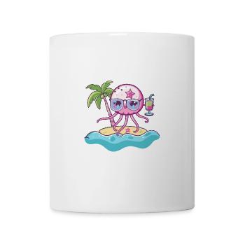 Jellyfish Summer Beach Comic - Mug - white - Front