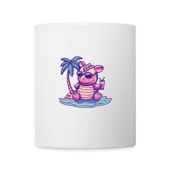 Armadillo Summer Beach Comic - Mug - white - Front
