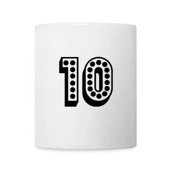 10. 10 YEARS. 10th ANNIVERSARY. 10 YEAR ANNIVERSARY. - Mug - white - Front