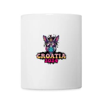 Croatie 2024 Âne de fête - Mug blanc - blanc - Devant