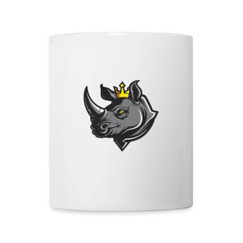 Couronne de tête de rhinocéros - Mug blanc - blanc - Devant