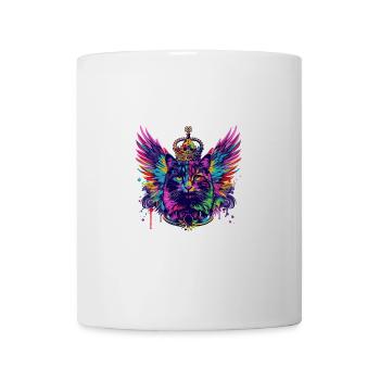 Cat Coat of Arms Portrait Colorful - Mug - white - Front