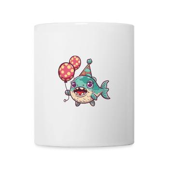 Piranha Fish Birthday Comic - Mug - white - Front