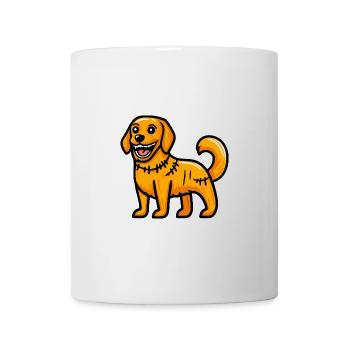Golden Retriever Hund Halloween Lustig - Tasse - Weiß - Vorne