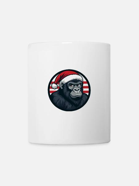 Gorilla Weihnachten Christmas - Tasse - Weiß