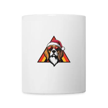 Beagle Hund Weihnachten Cool - Tasse - Weiß - Vorne
