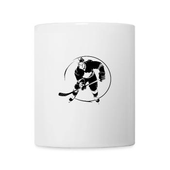 Hockey Spieler Silhouette - Tasse - Weiß - Vorne