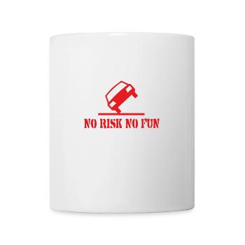 No Risk No Fun Funny Gift Car Tuning - Mug - white - Front