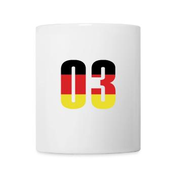 3 Number Germany Jersey - Mug - white - Front