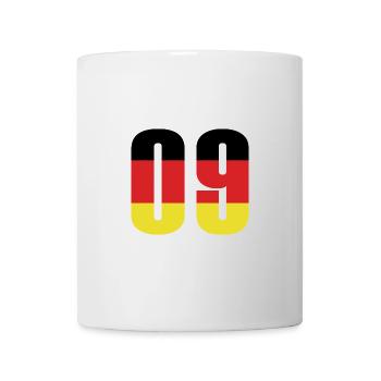9 Zahl Deutschland Trikot - Tasse - Weiß - Vorne