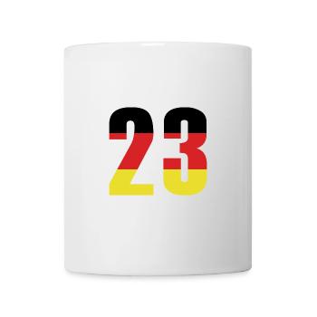23 Zahl Deutschland Trikot - Tasse - Weiß - Vorne
