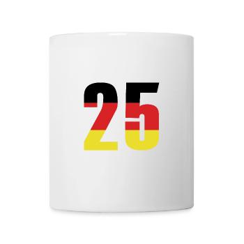 25 Number Germany Jersey - Mug - white - Front
