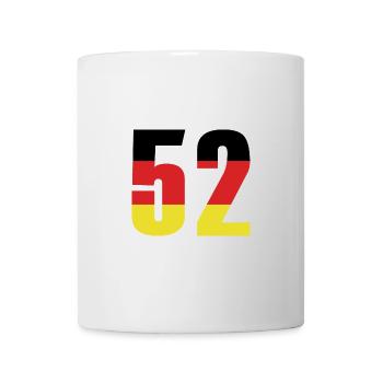 Maillot 52 Numéro Allemagne - Mug blanc - blanc - Devant