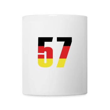 57 Number Germany Jersey - Mug - white - Front